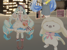 雪ミクグリーティング in VRChat