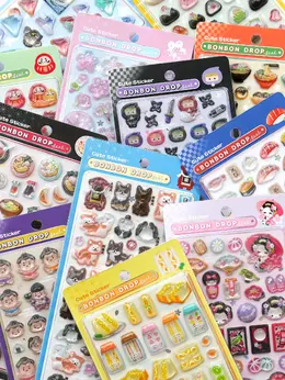 「ボンボンドロップシール」和柄シリーズが来週より再販!柴犬、ラーメン、桜デザインなど全20種