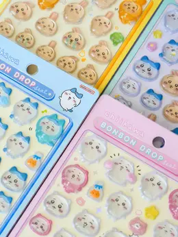 「ボンボンドロップシール」がロフトネットストアで抽選販売！ちいかわ、お文具といっしょなど全12種を6月12日10時より受付開始