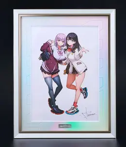 「グリッドマン」宝多六花、新条アカネのフィギュア用イラストが複製原画に！トリダモノ氏とsaitom氏の美麗ビジュアル使用、数量限定で予約受付中