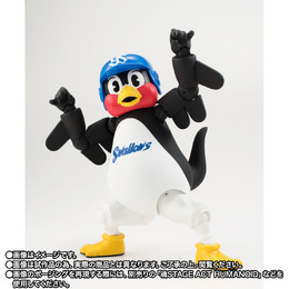 東京ヤクルトスワローズの「つば九郎」が可動フィギュアになった！自由奔放な動きが思いのまま、「かさ」「つばくろうばずーか」なども付属