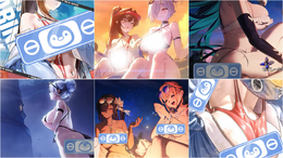 『勝利の女神：NIKKE』ドキッ！刺激的過ぎて“規制だらけ”の水着を披露！ そして、ガードの外れた「非規制版」の画像も続々と……！【フォトレポ】
