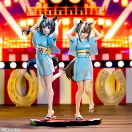 『ウマ娘』サトノクラウンとシュヴァルグランが、夏らしい「トレセン音頭」でフィギュア化！8月28日からプライズ展開