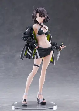 黒水着からのぞかせる、引き締まったプロポーション！『FGO』第一再臨「ムーンキャンサー/玉兎」1/7スケールフィギュアが予約受付中