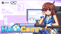 ホロライブ・ときのそら、3期生と一緒に過ごせる！デスクトップ常駐型ゲーム『HoloCozy』が公開ー配信通知や音楽再生機能も