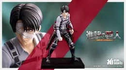 「進撃の巨人」The Final Seasonからリヴァイ、サシャ、アルミンが手に取りやすい「OSHI WORKS」で立体化！