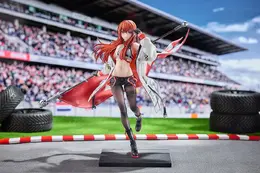大胆にお腹魅せるレーシングガール姿！『STEINS;GATE』より「牧瀬紅莉栖」フィギュアが予約開始ー同衣装のぬいぐるみも展開