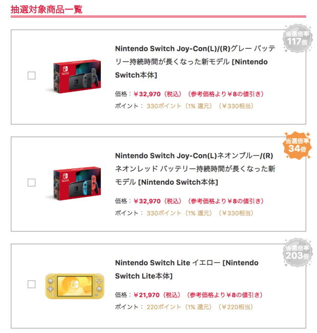 ヨドバシ・ドット・コム、7月6～7日実施の「スイッチ本体」抽選倍率を公開―「あつ森セット」が464倍の大人気に！ 前回の58倍から大きく伸びる