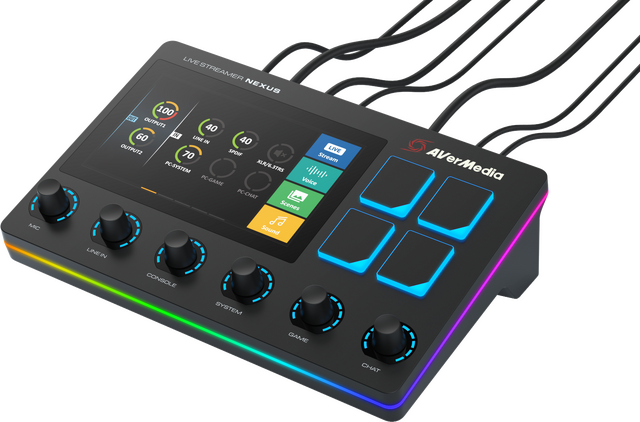 AVerMedia、配信者向けタッチパネル搭載コントロールセンター「AX310」と高音質ダイナミック型マイク「AM330」を5月25日に発売