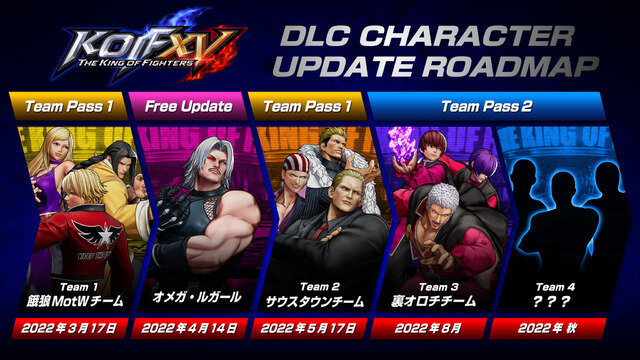 『KOF XV』DLCキャラクター“裏オロチチーム”2022年8月に参戦決定！PS4向け『KOF ’98 UM FE』も配信開始