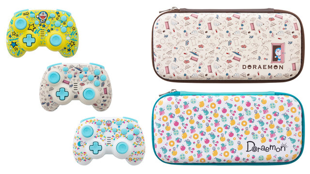 『ドラえもん』柄のスイッチ用コントローラーが登場！重さは純正Proコンの半分以下、お子様が持ちやすいサイズ感