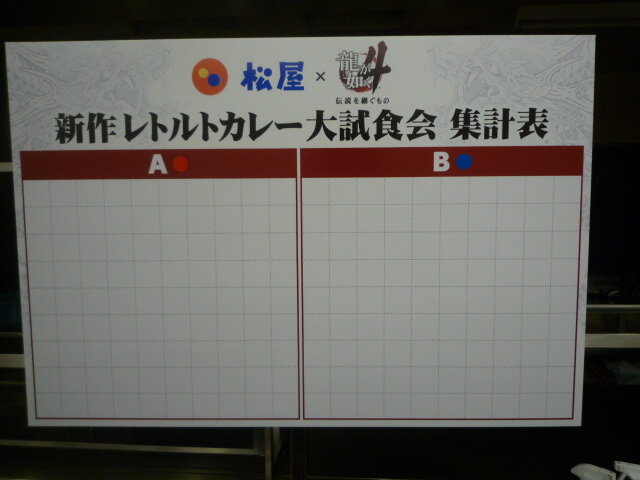 龍が如く4 カレー試食会