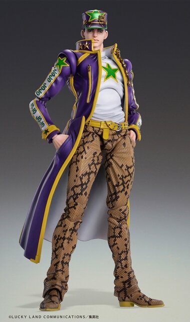 『ジョジョ』第6部の「空条承太郎」が、「超像可動シリーズ」フィギュアに―オラオララッシュを再現できるエフェクトパーツが付属ッ！