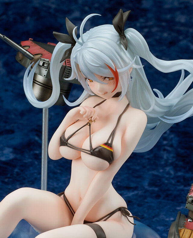舌ペロな“小悪魔笑顔”にキュン！『アズレン』水着衣装の「プリンツ・オイゲン」フィギュア再販、予約受付中