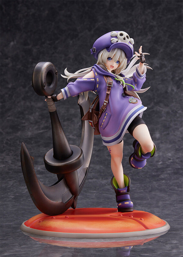 健康的な太ももに、紫のハートマークがキュート！『ギルティギア ストライヴ』より、「メイ」のアナザーカラーフィギュアが予約受付中