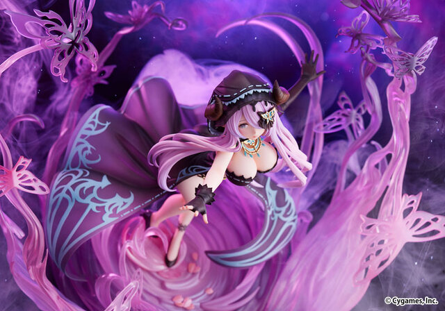 『グラブル』人気キャラ「ナルメア」の新作フィギュアが、夢幻に誘われる美しさ！無数の蝶が舞い上がる迫力のエフェクトパーツにも注目