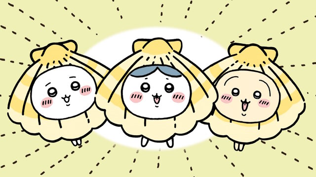 「チャルメラ」×「ちいかわ」コラボCM第2弾放映決定！ちいかわ達が“ホタテの着ぐるみ”を着た激カワデザインに