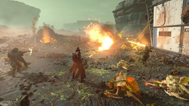 4人協力TPS『Helldivers 2』新ゲームプレイ映像！超巨大なバイル・タイタンとの激闘に挑むヘルダイバーたち【State of Play 2023.09速報】