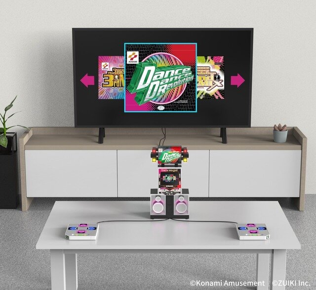 『ダンスダンスレボリューション』ギミック・ライト演出完全再現でのミニ筐体発表！10月10日からクラファンも開始