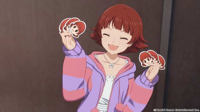 くまみね氏による、仕事猫風の「野々原茜」イラストが可愛い―「ミリアニ」第3話にあわせて、茜ちゃんステッカー“発注ヨシ”！