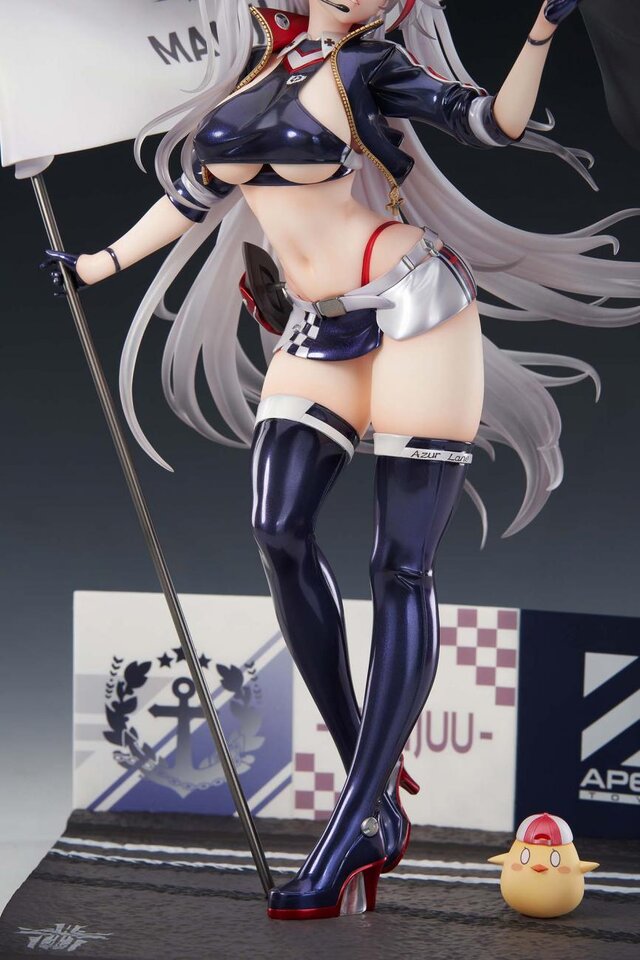 あらわになった下乳がセクシーすぎる！『アズレン』プリンツ・オイゲンのレースクイーンフィギュアが予約受付中