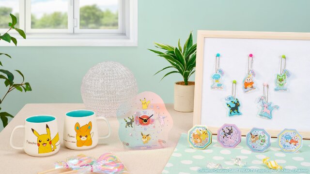 ピカチュウ、ニャオハの限定ぬいぐるみが可愛い！アクリル時計なども登場する『ポケモン』と「ナムコ」のコラボキャンペーンが開催