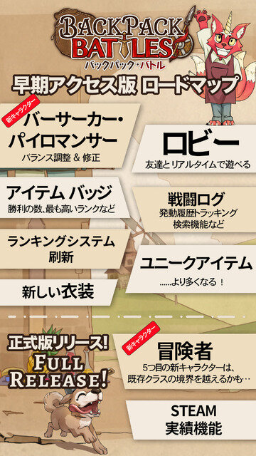 映画会社・松竹がゲーム事業に進出！第一弾は本日3月8日早期アクセス開始の『バックパック・バトル』