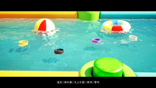 疲れた人に贈る癒し系“見るだけ”レース『漂流瓶盖 Drifting Bottle Cap』Steamストアページ公開―流れるボトルキャップに思いを馳せ、応援し、勝負を見届けよう