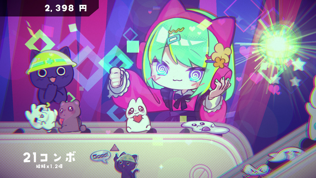 話題の限界労働ガールリズムゲー『キメキャワ♥限界ビートちゃん!!』Steam版が配信決定！追加要素や開発エピソードなどいろいろ訊いてみた【東京ゲームダンジョン5】