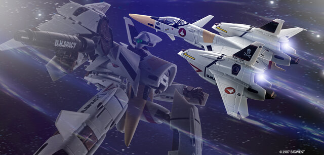 あの戦いをもう一度！「マクロス FLASH BACK 2012」より「VF-4 ライトニングIII」がスペシャル仕様で再商品化―リン・ミンメイの背景ボードも付属