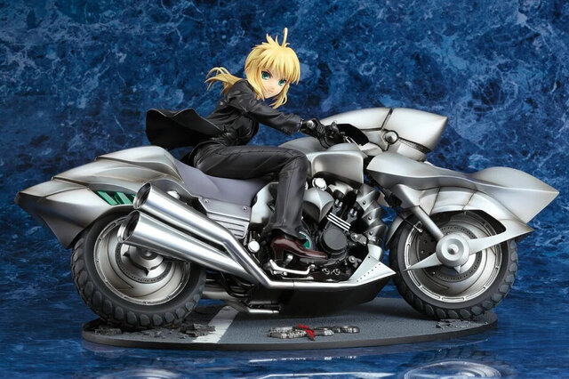 重厚なデザインのバイクを駆る姿が美しい……『Fate/Zero』よりセイバーがモンスターマシン「セイバー・モータード・キュイラッシェ」に搭乗したフィギュアが再販