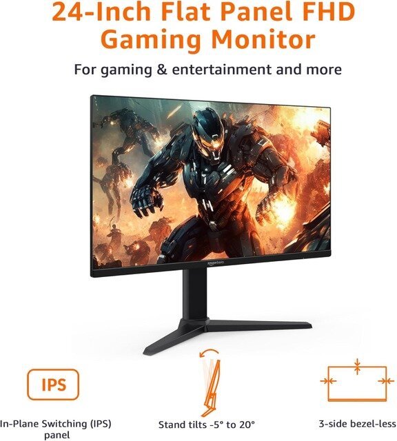 アマゾンのプライベートブランド「Amazonベーシック」に2種類のモニターが登場！ゲーミングモニターは165Hzのリフレッシュレート/1msの応答時間で27,042円から