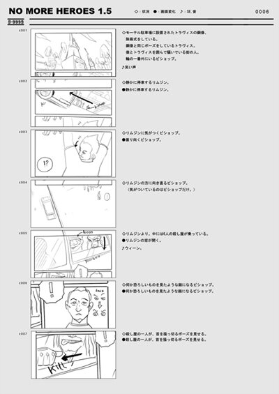 『NO MORE HEROES 2』限定版に同梱されている設定資料に新作ムービー「NO MORE HEROES 1.5」収録