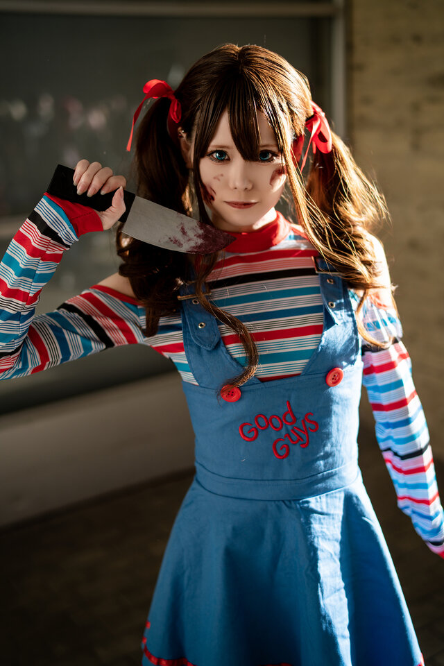 チャッキー（女体化）「チャイルド・プレイ」【HORROR美少女】／山本乃愛（X：@NxoxAs_Ark）