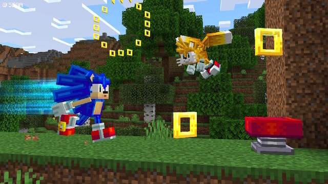音速ハリネズミが『マインクラフト』の世界を駆け抜ける「ソニック」アドオンがマーケットプレイスにて配信！
