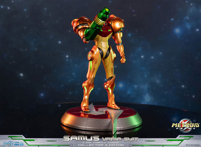 『メトロイドプライム』サムスのスタチューが念願の再販へ―LEDでヘルメットが発光、バリアスーツのメタリックな質感が美しい逸品