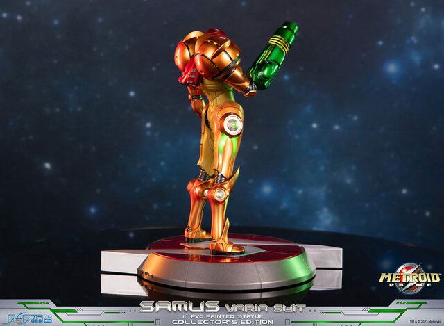 『メトロイドプライム』サムスのスタチューが念願の再販へ―LEDでヘルメットが発光、バリアスーツのメタリックな質感が美しい逸品