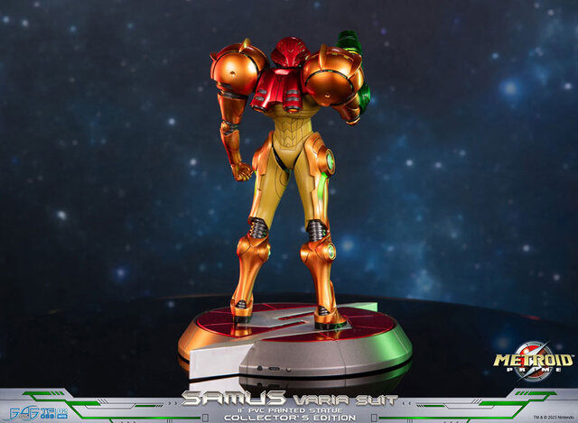 『メトロイドプライム』サムスのスタチューが念願の再販へ―LEDでヘルメットが発光、バリアスーツのメタリックな質感が美しい逸品