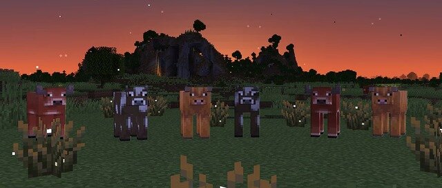 『マインクラフト』次回アプデで牛のバリエーションや蛍が飛ぶ低木などが追加！ スナップショットなどで体験可能