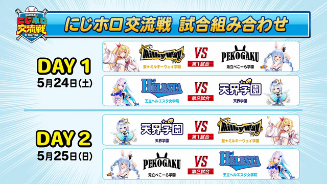 「にじホロ交流戦2025」ルール、グッズ、チケット情報まとめ―にじさんじ、ホロライブが『プロスピ2024-2025』で直接対決