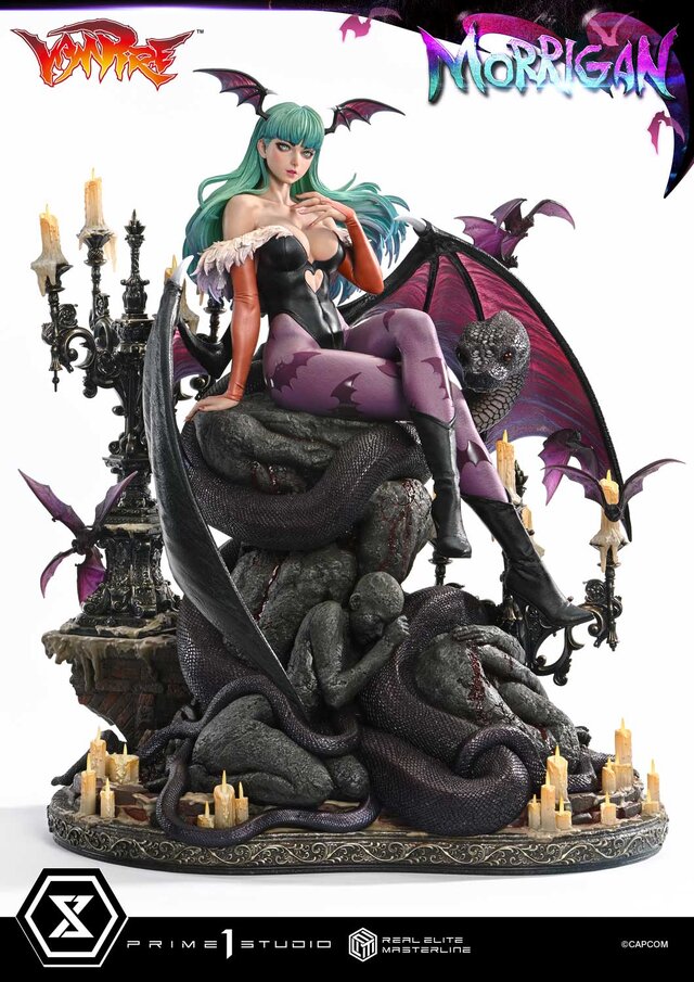 『ヴァンパイア』人気キャラ「モリガン」の妖艶さを1/4スケールで表現！約19万円の高級スタチュー、400個限定で予約開始
