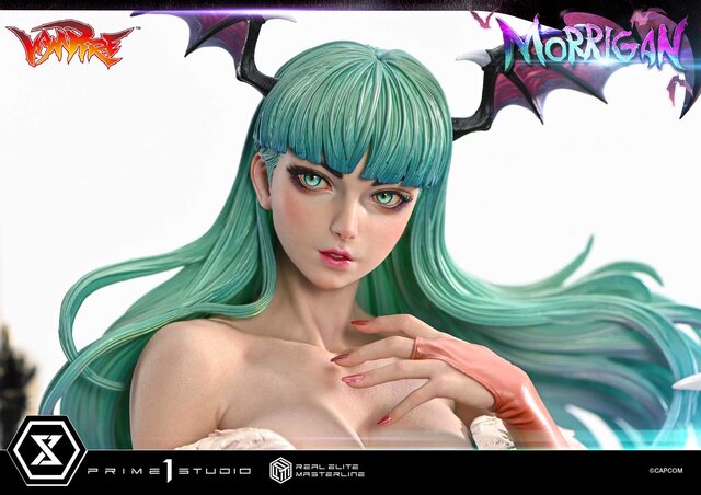 『ヴァンパイア』人気キャラ「モリガン」の妖艶さを1/4スケールで表現！約19万円の高級スタチュー、400個限定で予約開始