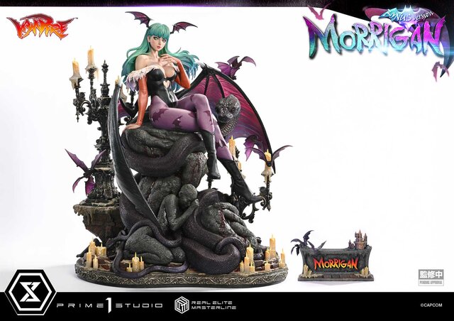 『ヴァンパイア』人気キャラ「モリガン」の妖艶さを1/4スケールで表現！約19万円の高級スタチュー、400個限定で予約開始