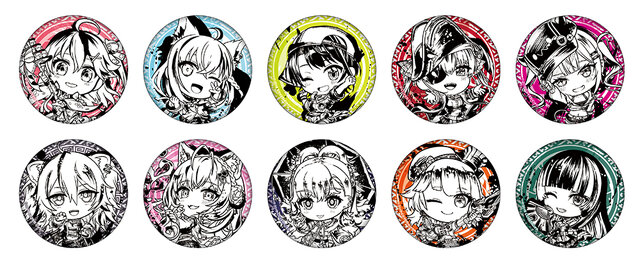 さくらみこ、白上フブキら10名を墨絵風にデザイン！「ホロライブ」描き起こしイラストの新作グッズがアニメイトで発売
