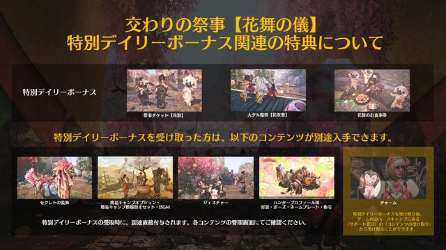 『モンハンワイルズ』季節イベント限定チャーム「アイルーテディ・花舞」の受取方法が変更―入手期限は5月7日8時59分までなのでお忘れなく