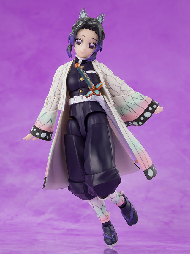 「鬼滅の刃」より「胡蝶しのぶ」がアクションフィギュア化！羽織の模様・グラデーションなど美しさにこだわりつつ、広い可動域で戦闘シーンを再現可能