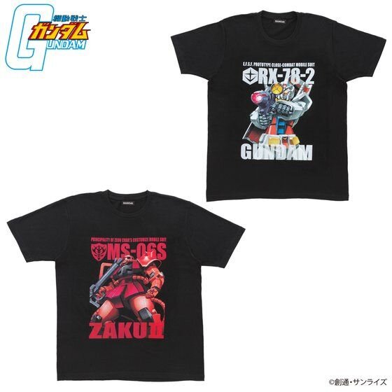 「機動戦士ガンダム」MSを大胆にプリントしたフルカラーTシャツの新作が登場！再受注商品を含む全20種がプレバンにて取り扱い