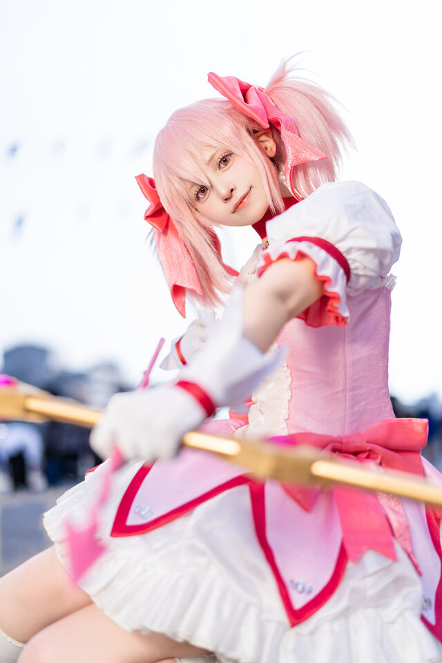 鹿目まどか「魔法少女まどか☆マギカ」／にゃんごろう（X：@magia_nyangorou）