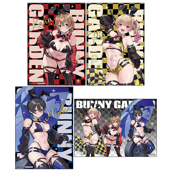 レースクイーン衣装がけしからん！『バニーガーデン』新グッズ&ポップアップストア開催―抽選会では特大アクリルフィギュアも