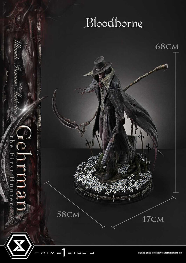 お値段約20万円！『Bloodborne』よりゲールマンがスタチュー化―葬送の刃を手にしたイケオジ“最初の狩人”を緻密に再現